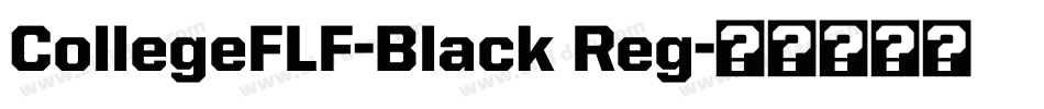 CollegeFLF-Black Reg字体转换